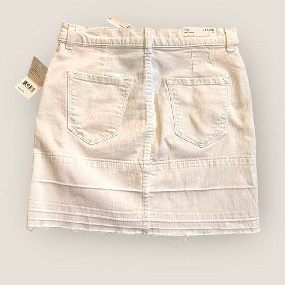 J Brand | Leila Mid Rise White Denim Pencil Skirt | Size 26 - Picture 3 of 11